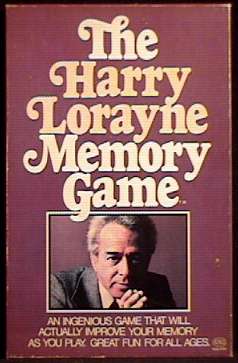 THE HARRY LORAYNE MEMORY GAME - Reiss 1976